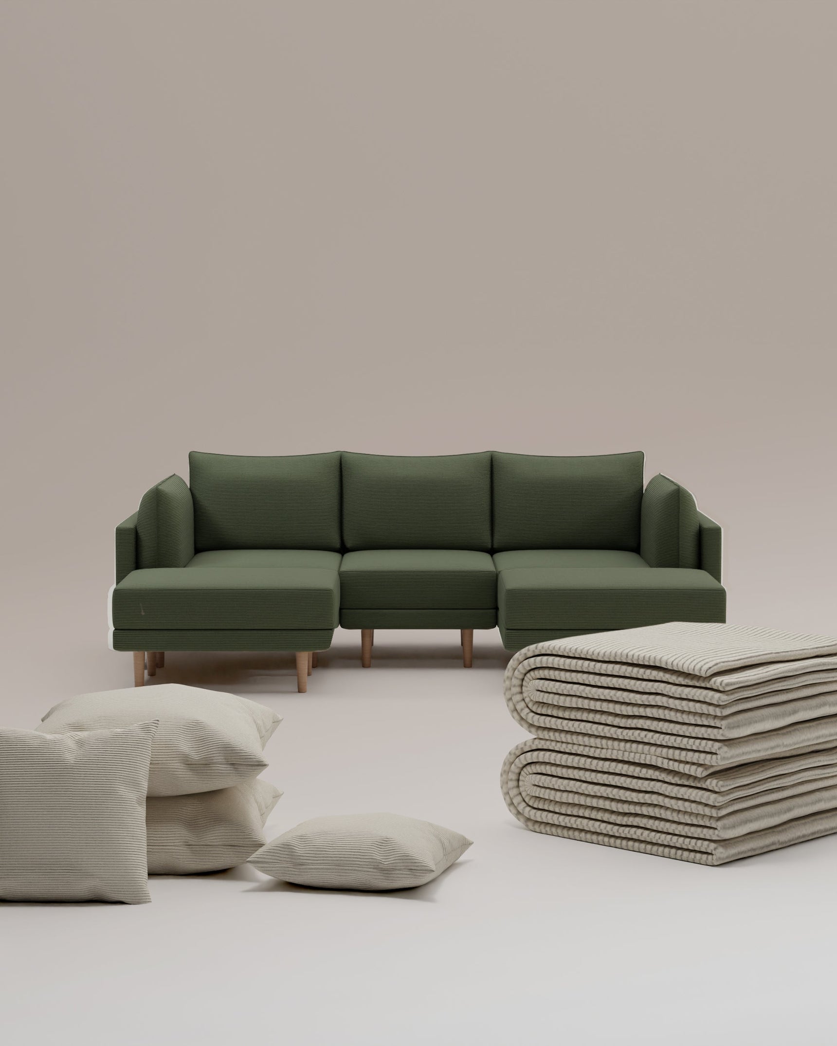 3 in 1 set Modular Sofa Donna U-shape with sleeping function