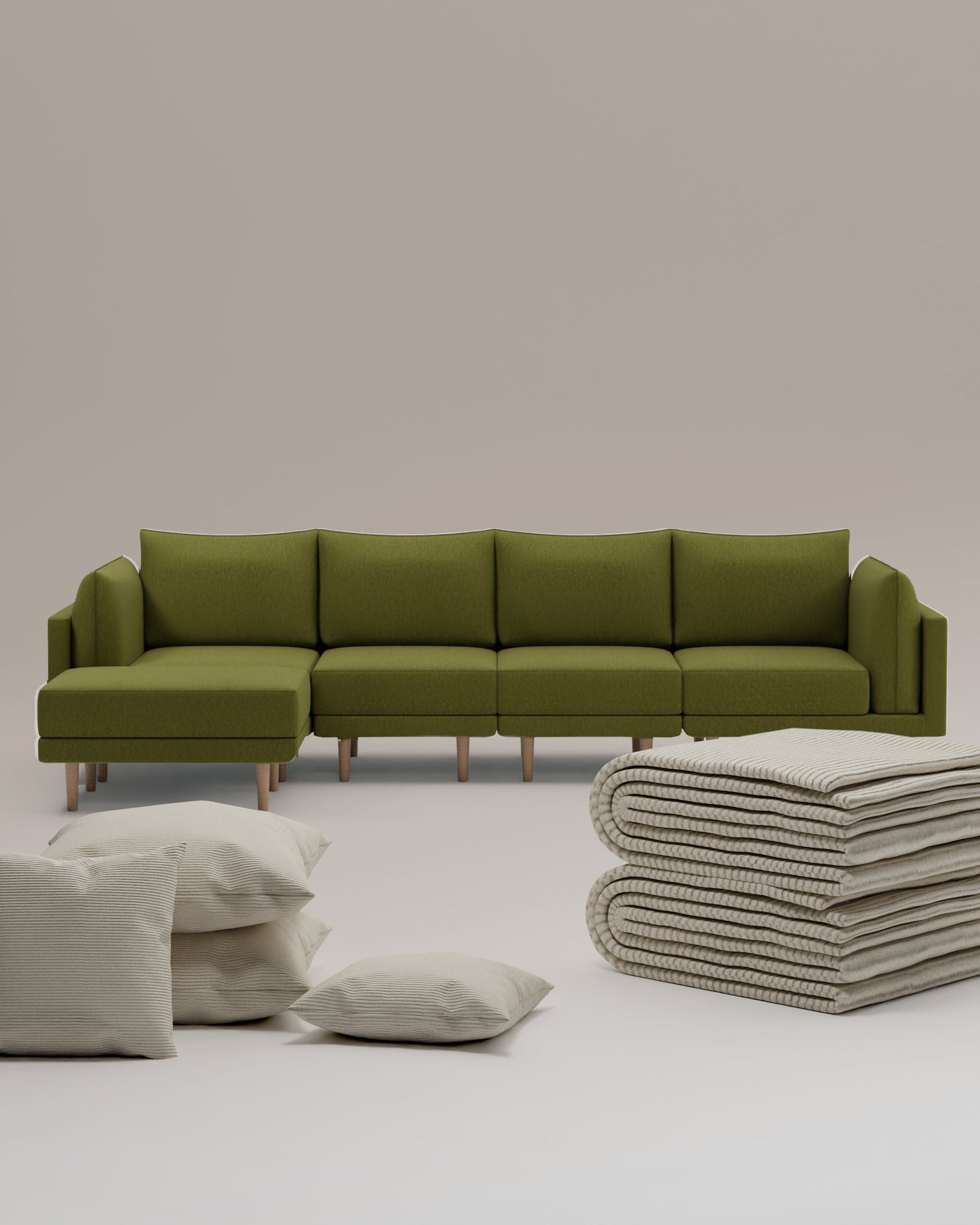 3 in 1 set Modular corner sofa Donna XL with sleeping function