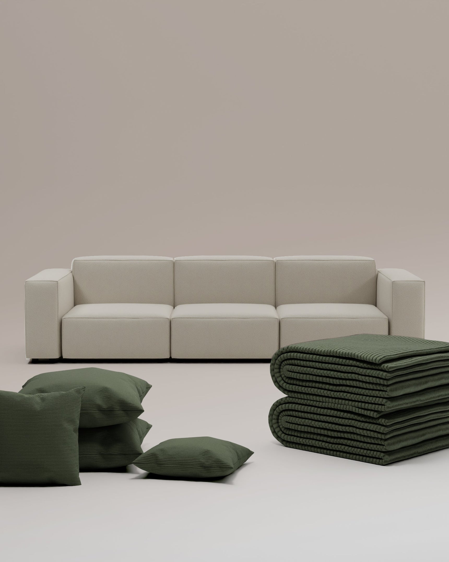 3 in 1 set Modular Sofa Harvey 4-seater with sleeping function
