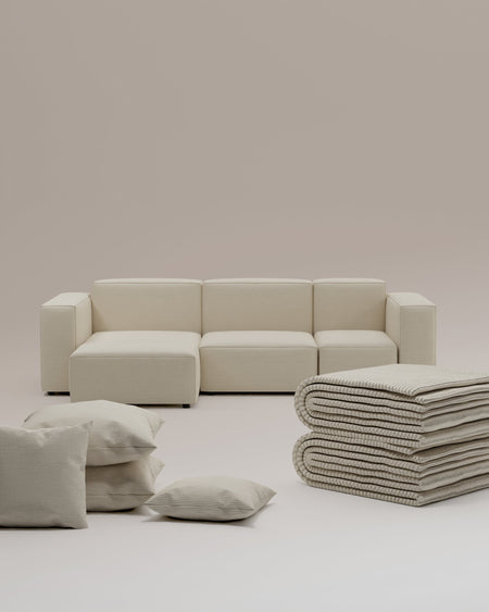 3 in 1 set Modulaire hoekbank Harvey 4-zits L Mini met slaapfunctie