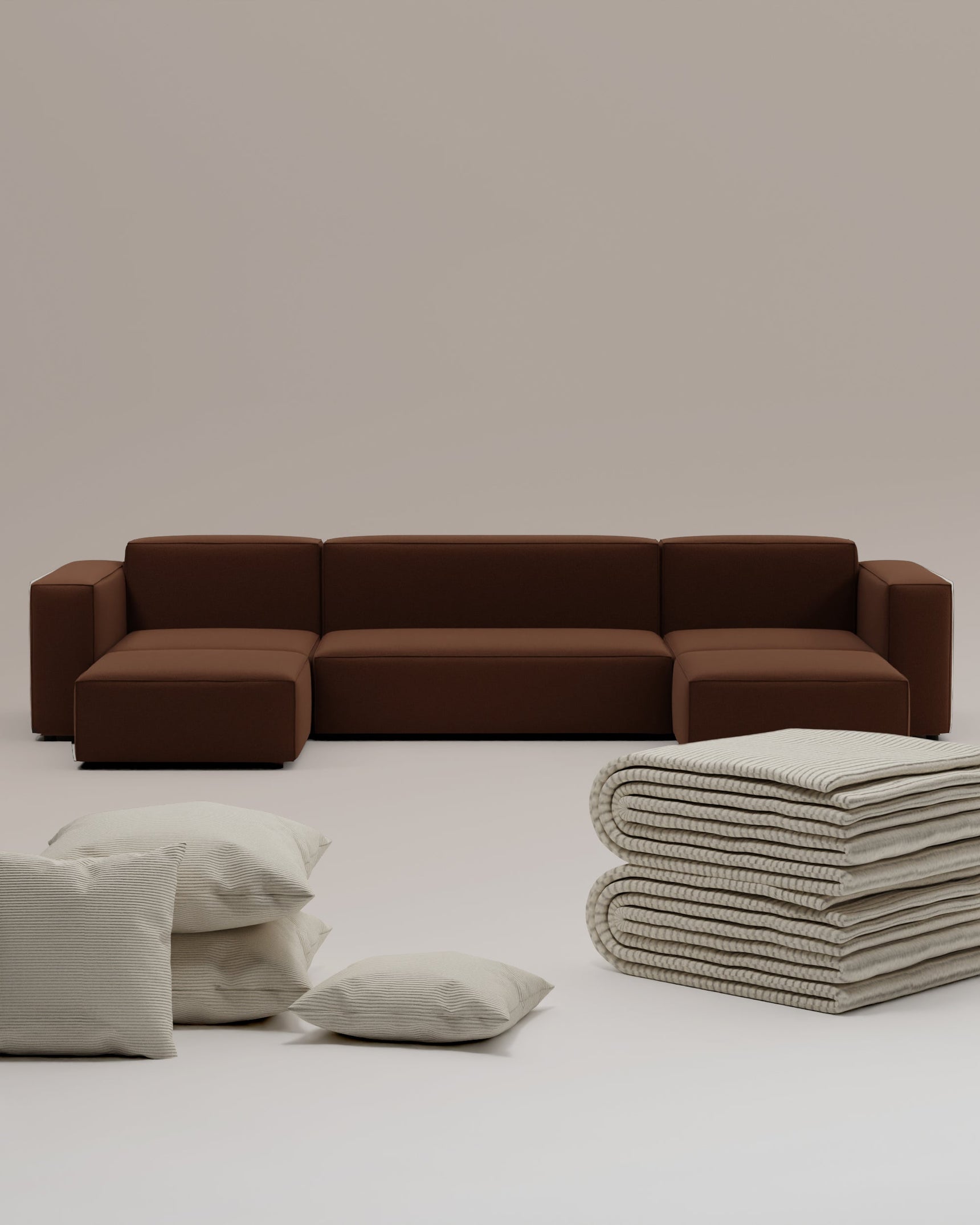 3 in 1 set Modular Sofa Harvey U-shape / living landscape with sleeping function