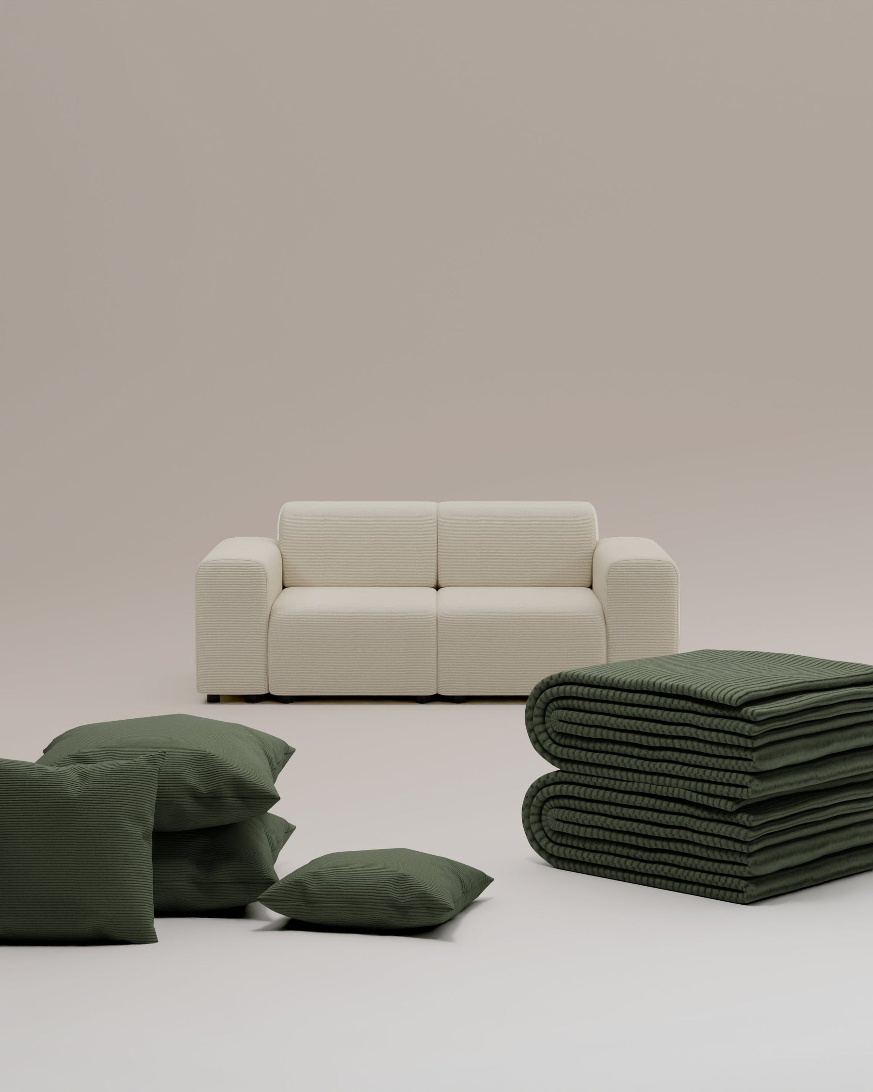 3 in 1 set Modulaire bank Nina 2-zits met slaapfunctie