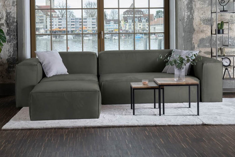 Modulares Sofa Harvey L mit Schlaffunktion