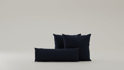 Navy-Bouclé / 2x50x50cm / 1x24x75cm