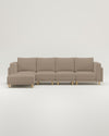 Modulares Sofa Donna Ecksofa XL mit Schlaffunktion - Stoff Nova