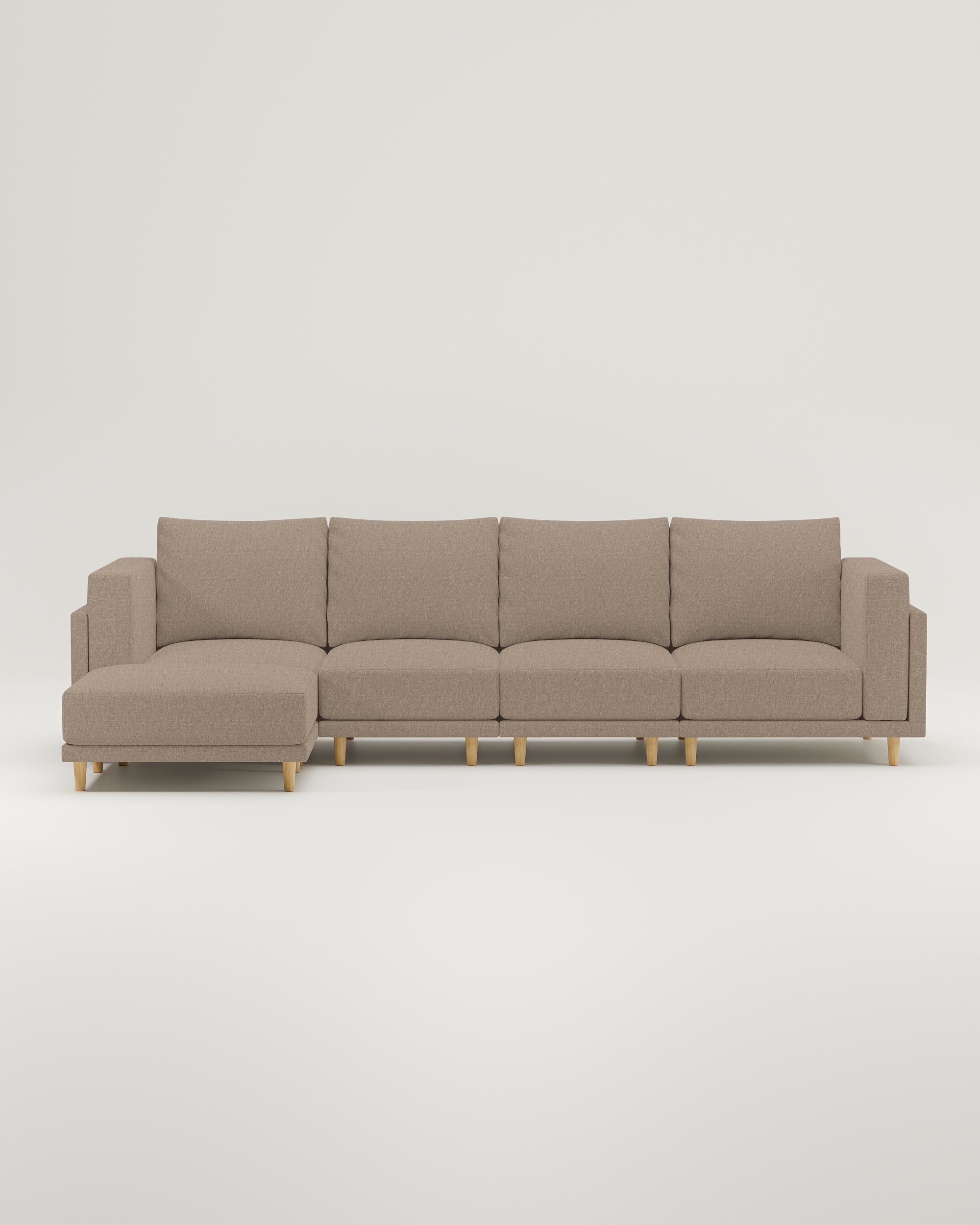 Modulares Sofa Donna Ecksofa XL mit Schlaffunktion - Stoff Nova