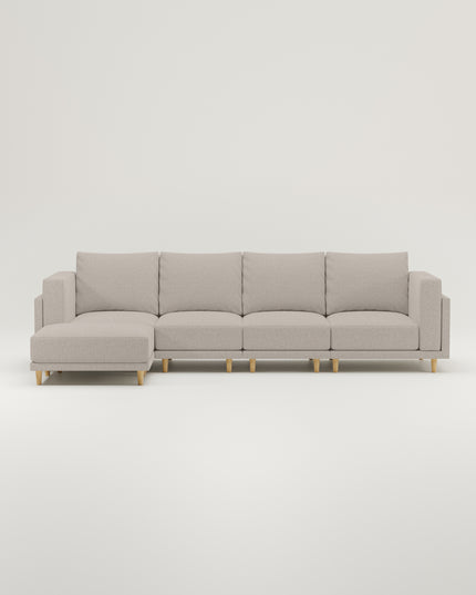 Modulares Sofa Donna Ecksofa XL mit Schlaffunktion - Stoff Nova