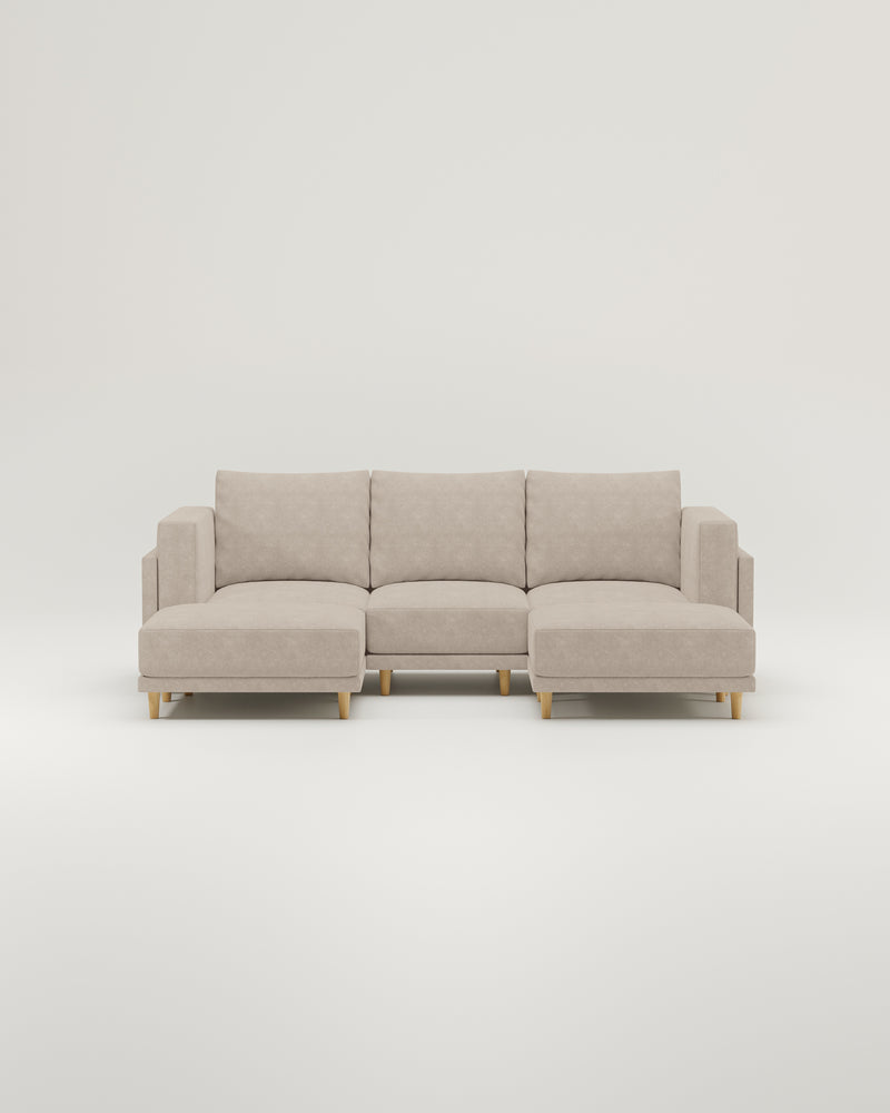 Donna U modulaire sofa met slaapfunctie
