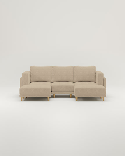 Donna U modulaire sofa met slaapfunctie