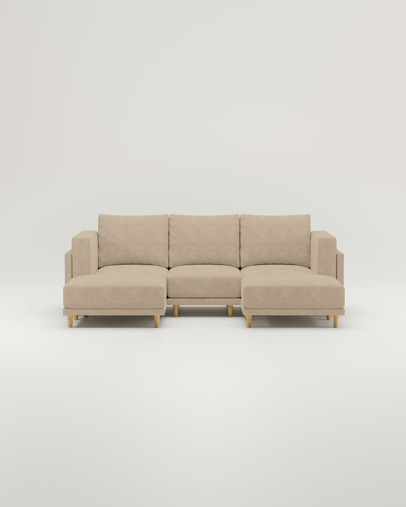 Donna U modulaire sofa met slaapfunctie
