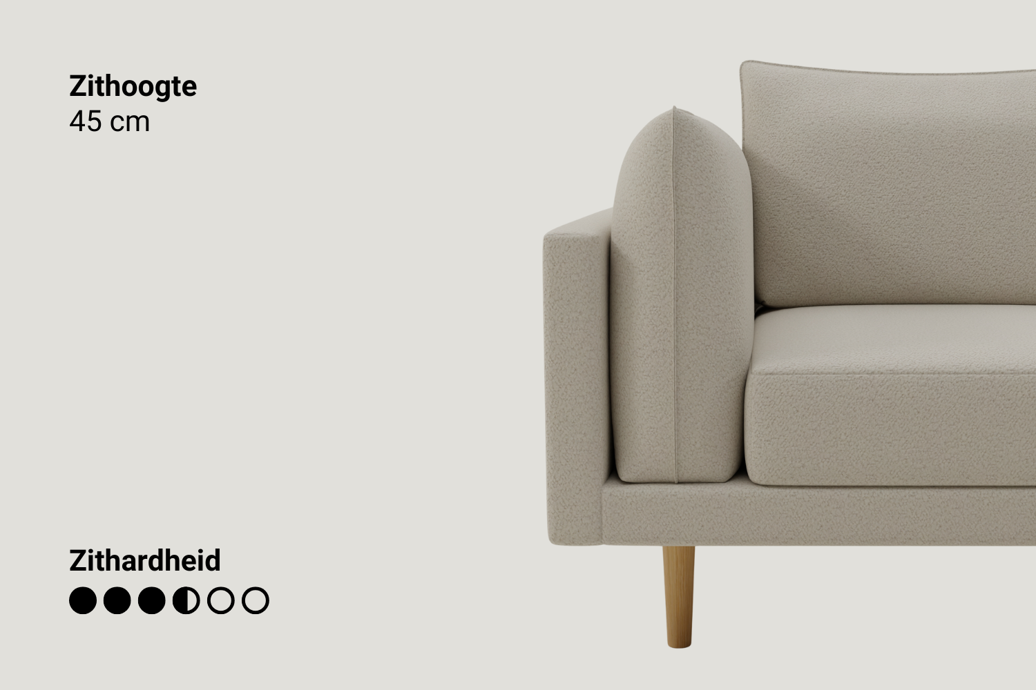 Modulaire sofa Donna U-vorm met slaapfunctie
