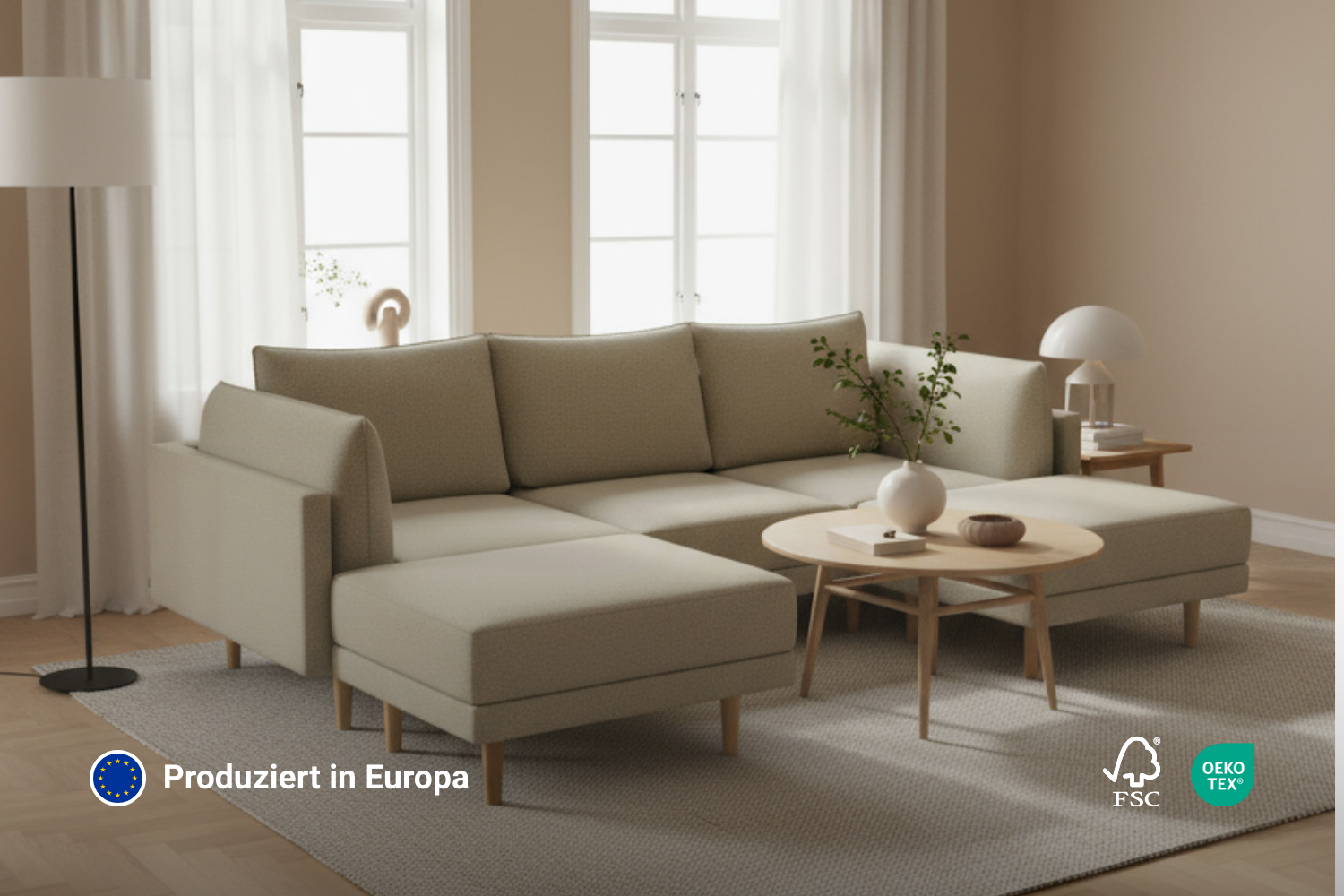 Modulaire bank donna xs met slaapfunctie