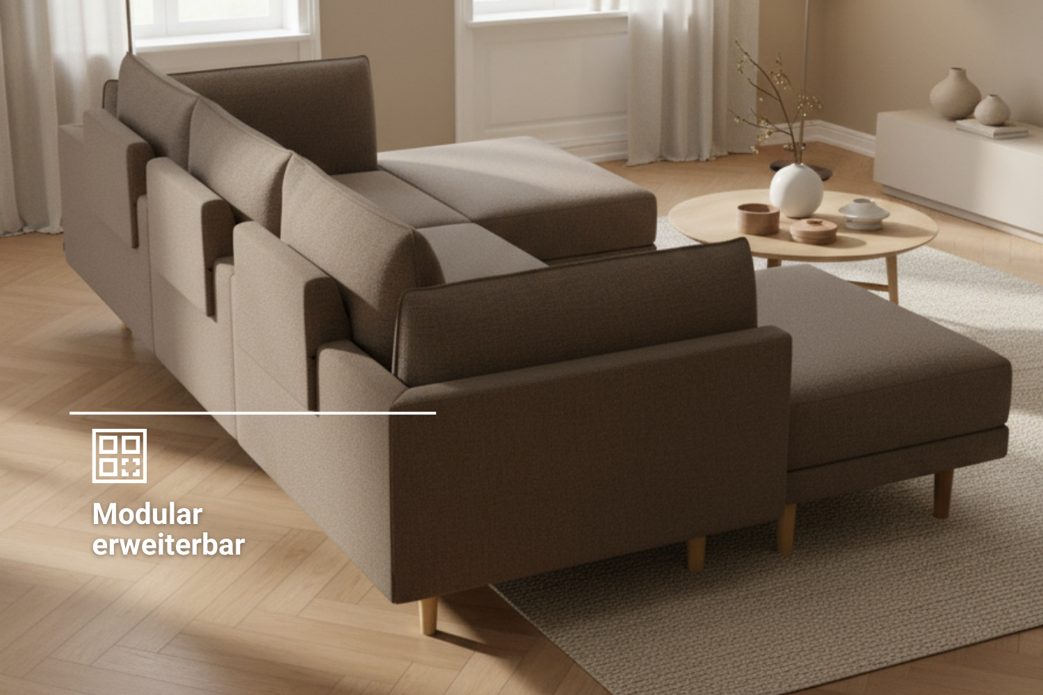 Modulaire bank donna xs met slaapfunctie