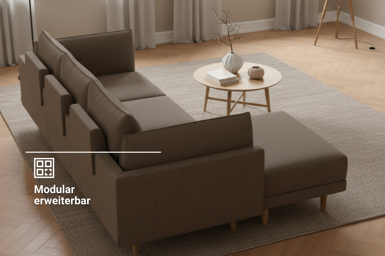 Modulaire bank donna xs met slaapfunctie