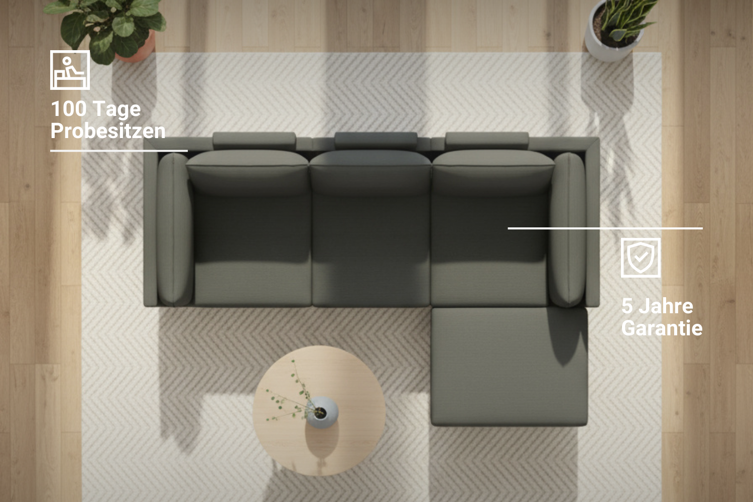 Modulaire bank donna xs met slaapfunctie