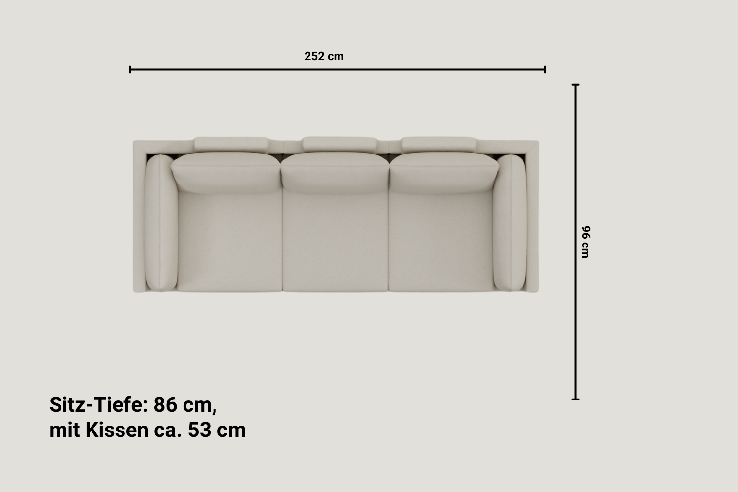 Modulaire bank donna xs met slaapfunctie
