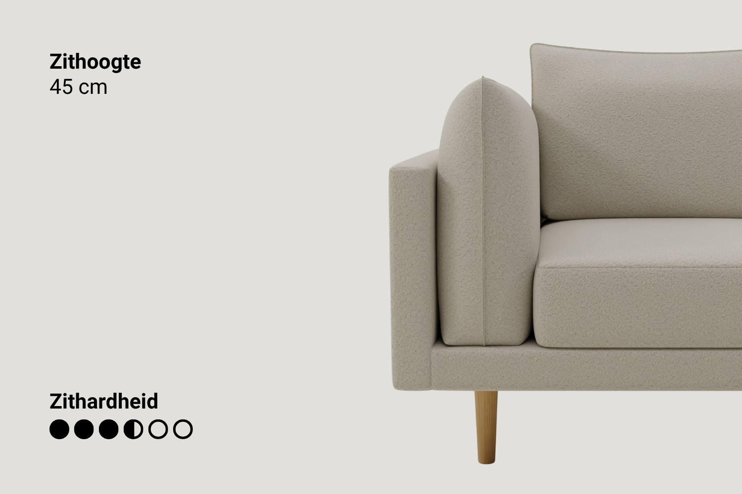 Modulaire sofa Donna 3-zits met slaapfunctie