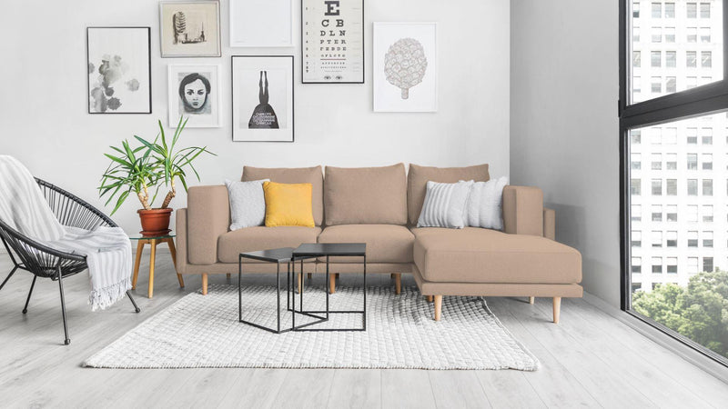 Modulares Sofa Donna mit Schlaffunktion - Stoff Nova