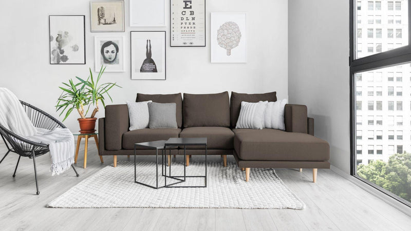 Modulares Sofa Donna mit Schlaffunktion - Stoff Nova