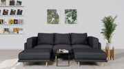 Modulares Sofa Donna U mit Schlaffunktion - Stoff Nova