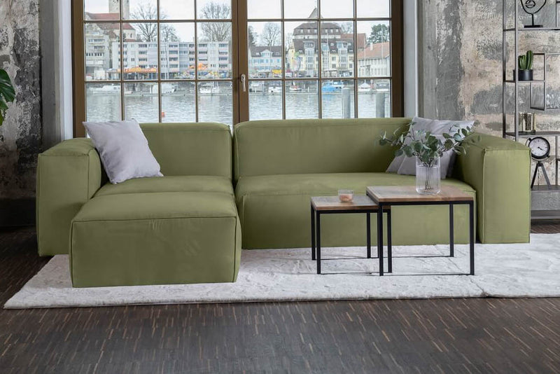 Modulares Sofa Harvey L mit Schlaffunktion