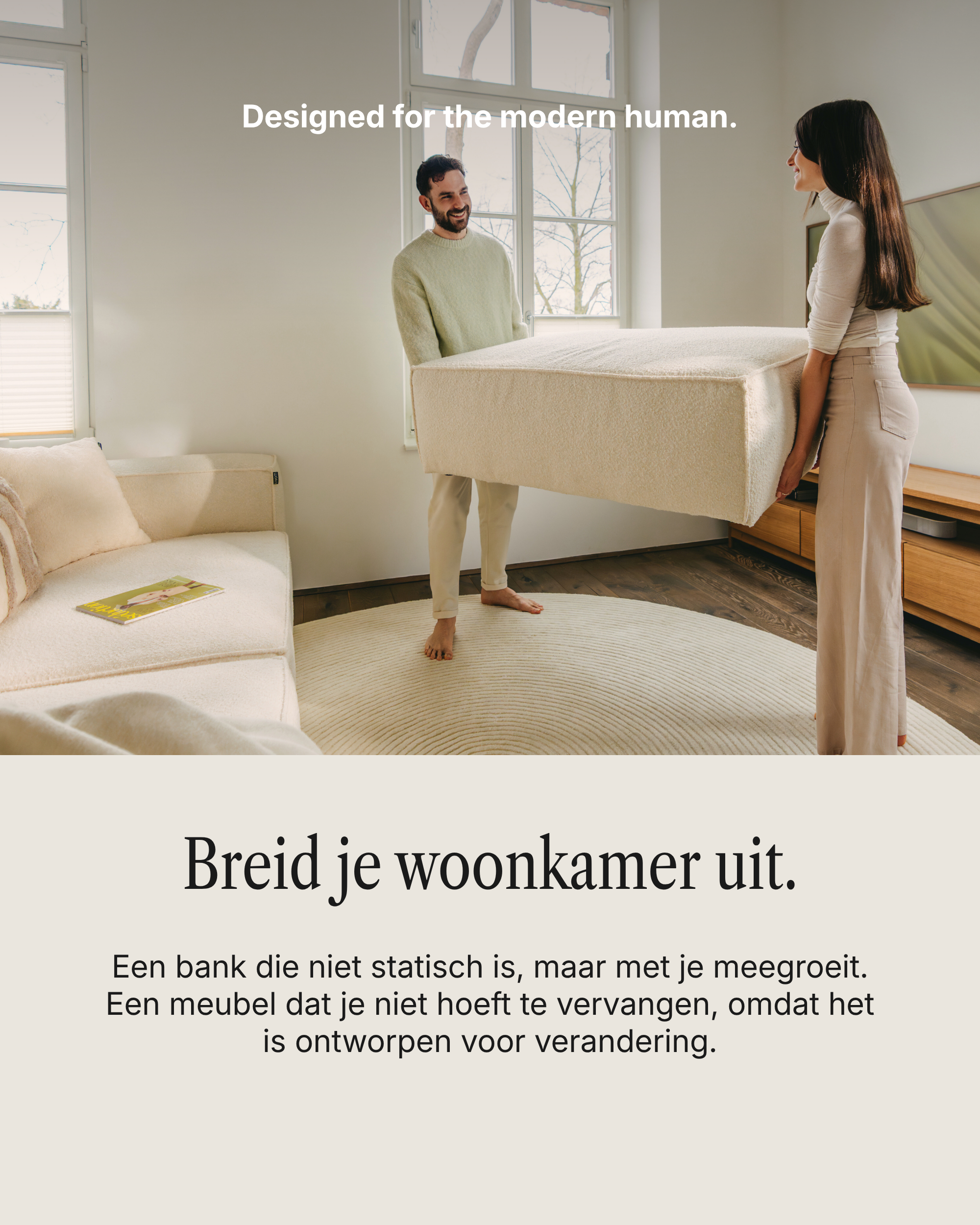Modulaire Bank Harvey 4-Zits L Met Slaapfunctie
