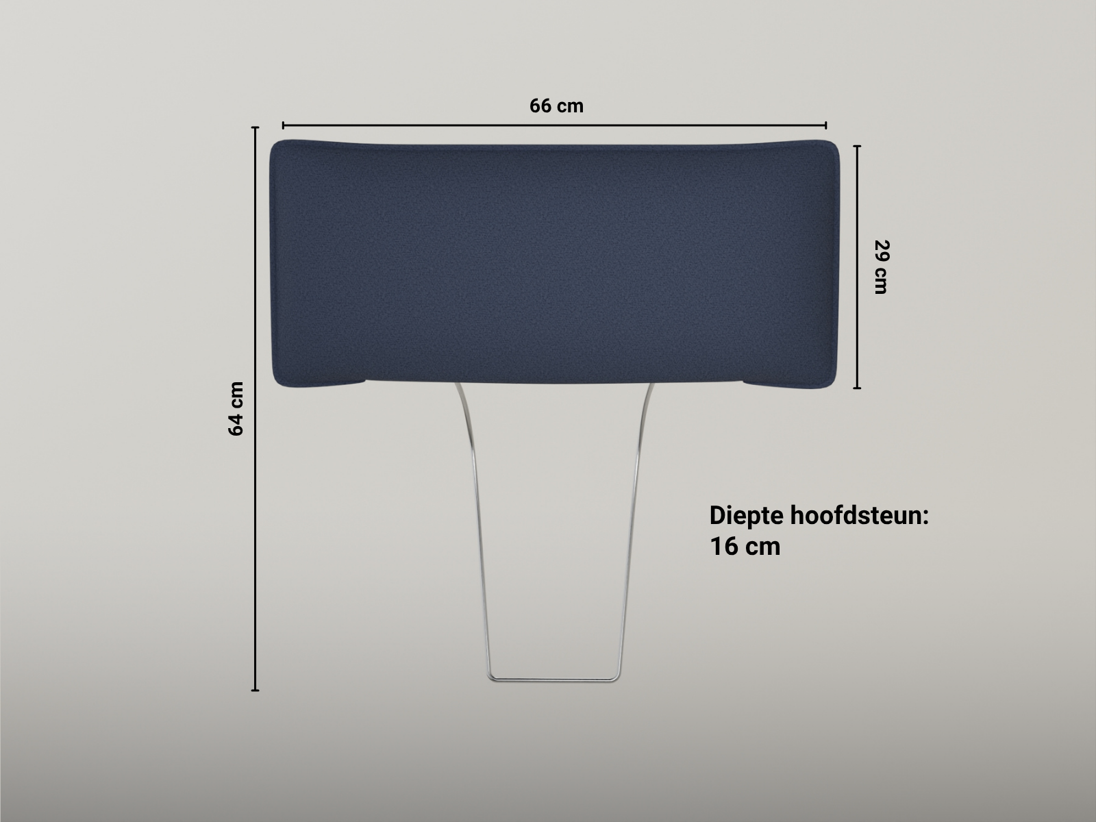Stoffen bekleding - Hoofdsteun met naad