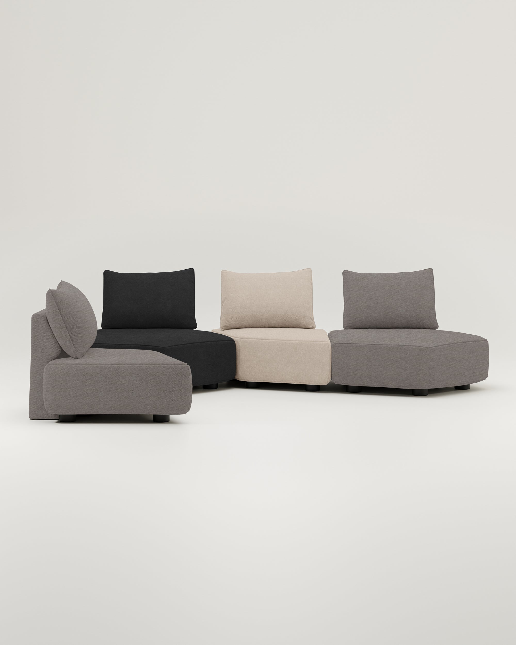 Modulares Sofa Katrina mit Schlaffunktion