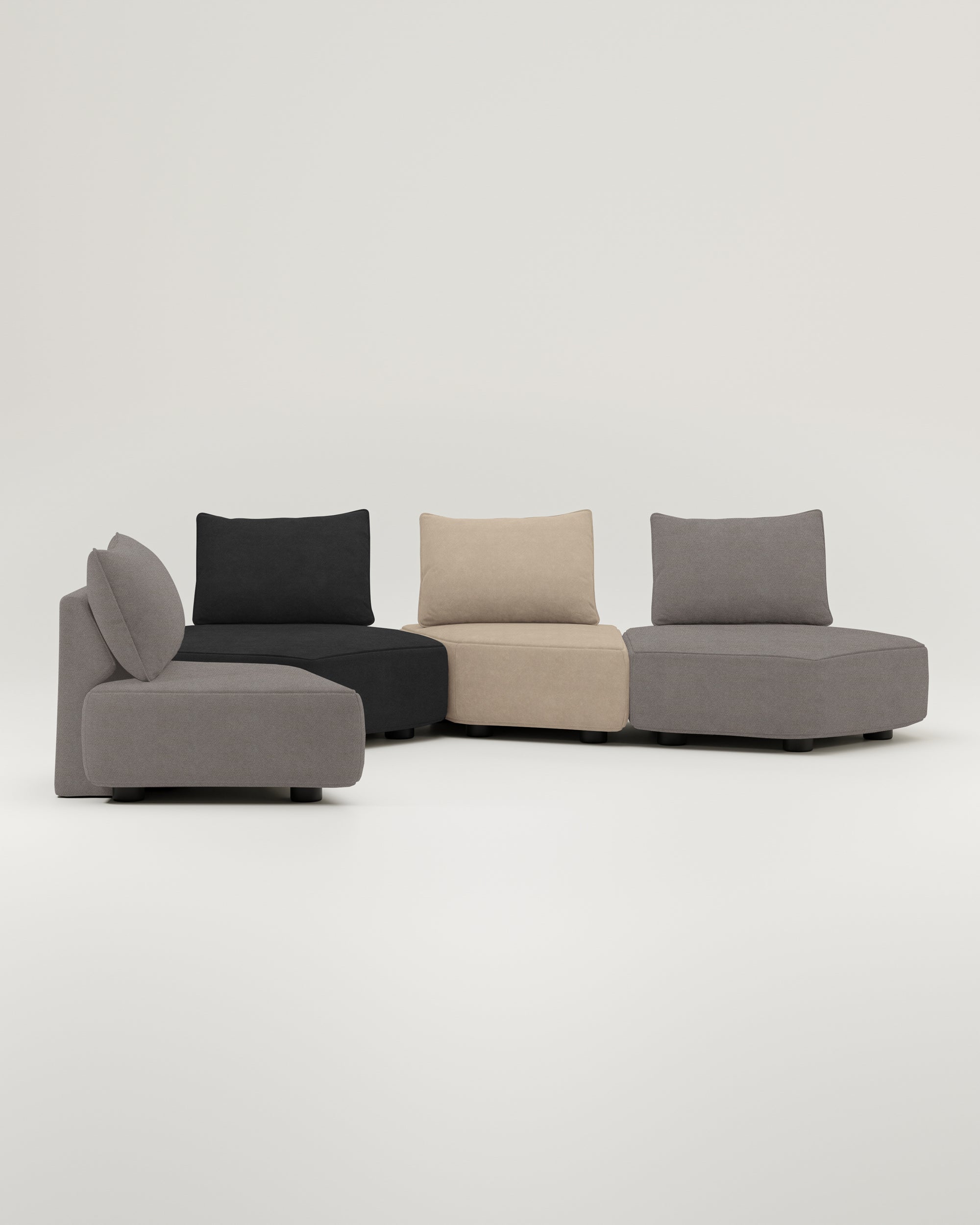 Modulares Sofa Katrina mit Schlaffunktion