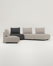 Modulares Sofa Katrina mit Schlaffunktion - Stoff Nova
