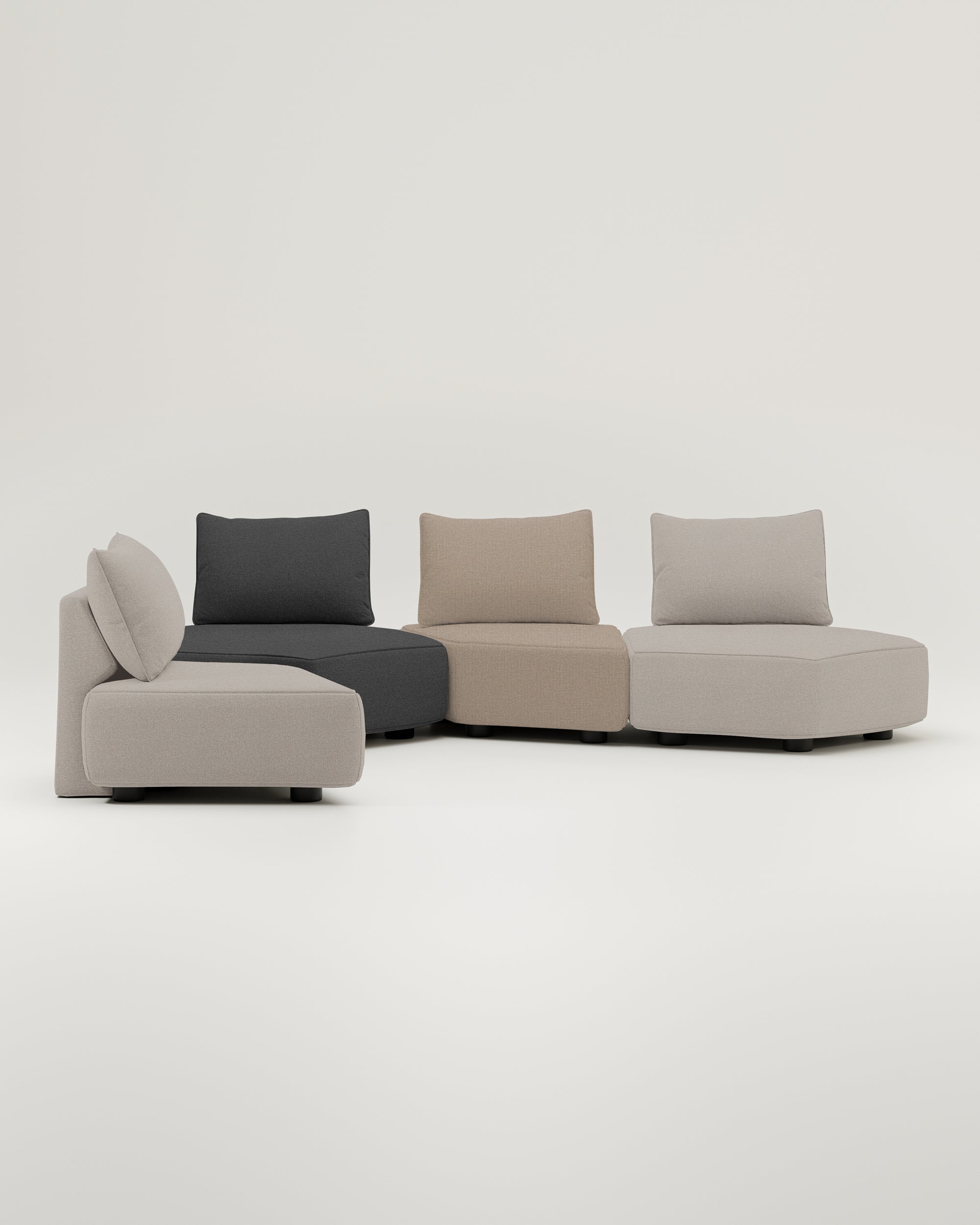 Modulares Sofa Katrina mit Schlaffunktion
