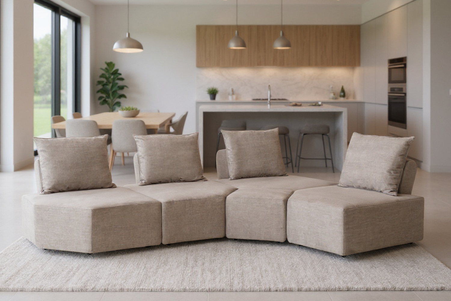 Katrina 2.0 modulaire bank met slaapfunctie