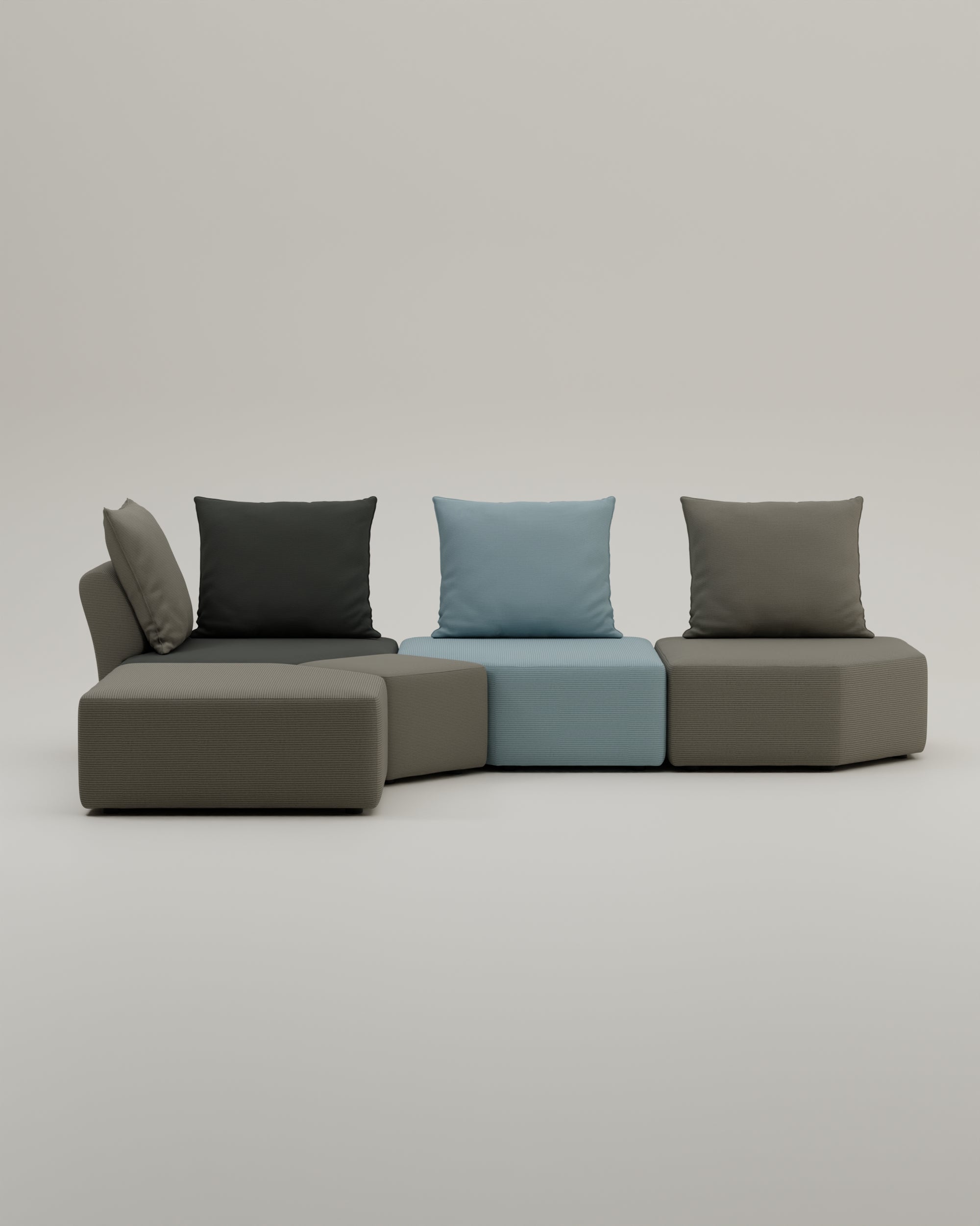 Katrina 2.0 modulaire bank met slaapfunctie