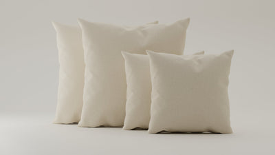 Creme-Veluno / 2x 50x50cm / 2x 70x70cm