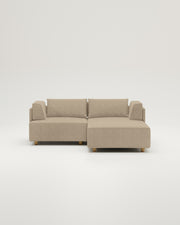 Modulares Sofa Louis 2-Sitzer mit Hocker und Schlaffunktion