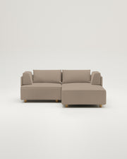 Modulares Sofa Louis 2-Sitzer mit Hocker und Schlaffunktion - Stoff Nova