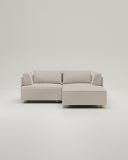 Modulares Sofa Louis 2-Sitzer mit Hocker und Schlaffunktion - Stoff Nova