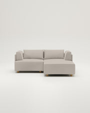 Modulares Sofa Louis 2-Sitzer mit Hocker und Schlaffunktion - Stoff Nova