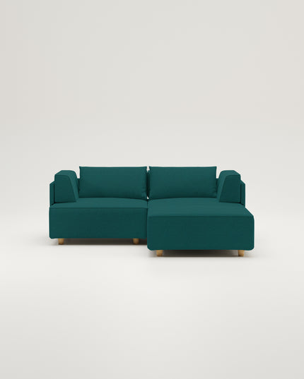 Modulares Sofa Louis 2-Sitzer mit Hocker und Schlaffunktion