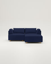 Modulares Sofa Louis 2-Sitzer mit Hocker und Schlaffunktion