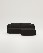 Modulares Sofa Louis 2-Sitzer mit Hocker und Schlaffunktion
