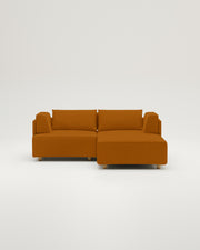 Modulares Sofa Louis 2-Sitzer mit Hocker und Schlaffunktion