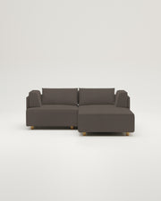 Modulares Sofa Louis 2-Sitzer mit Hocker und Schlaffunktion