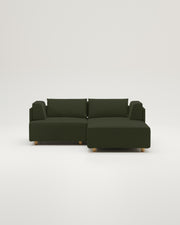 Modulares Sofa Louis 2-Sitzer mit Hocker und Schlaffunktion