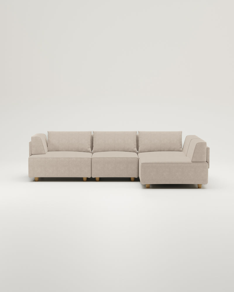 Modulares Sofa Louis 4-Sitzer mit Schlaffunktion