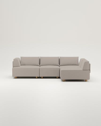 Modulares Sofa Louis 5-Sitzer mit Schlaffunktion - Stoff Nova
