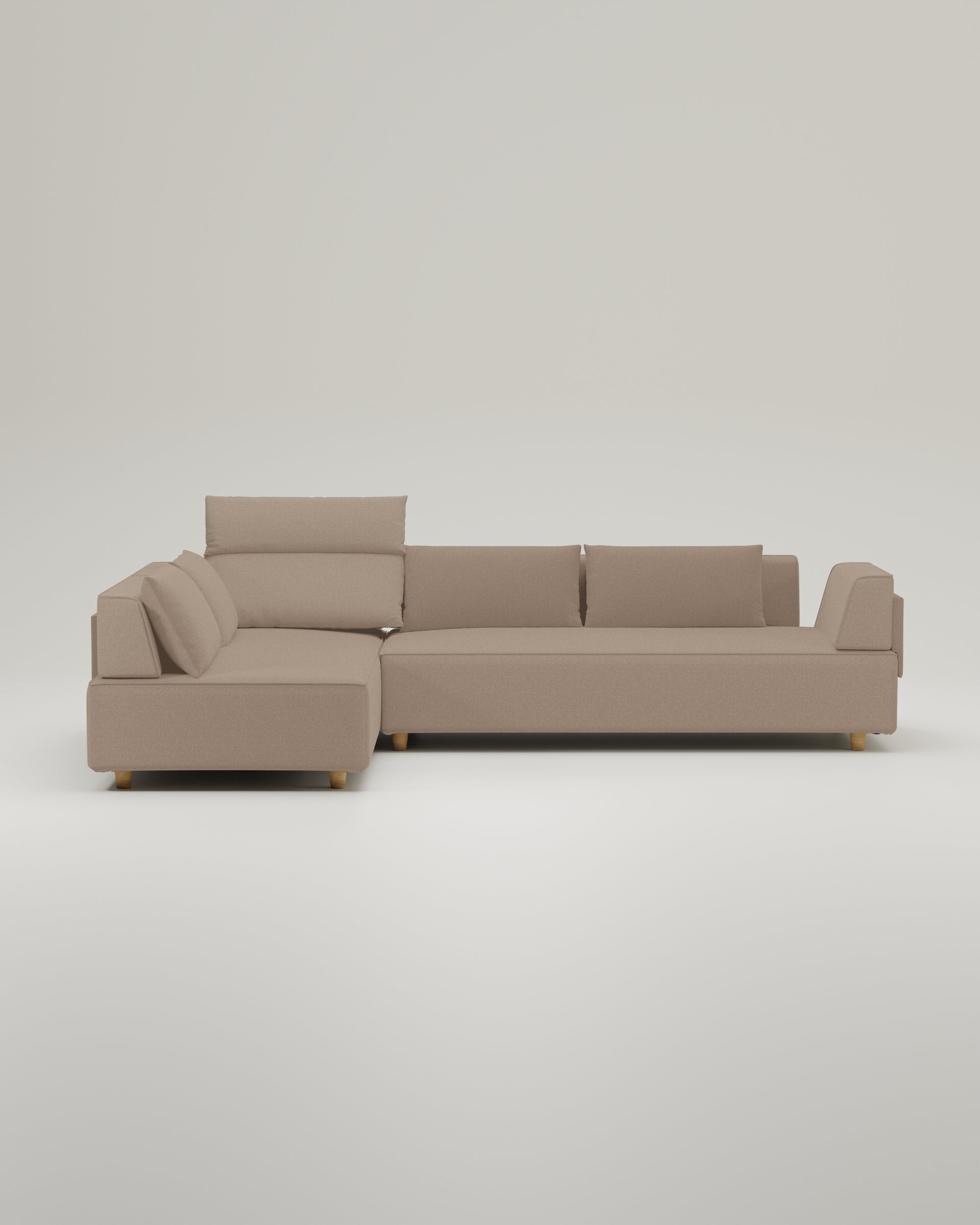 Modulares Sofa Louis 5-Sitzer mit Schlaffunktion - Stoff Nova
