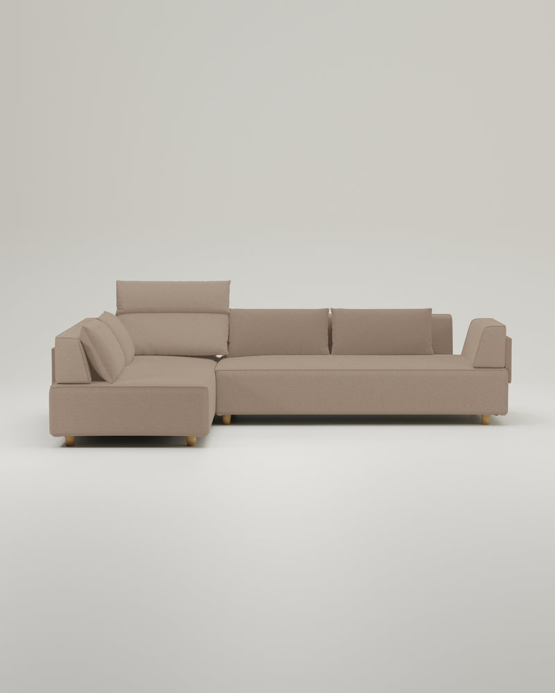 Modulares Sofa Louis 5-Sitzer mit Schlaffunktion - Stoff Nova