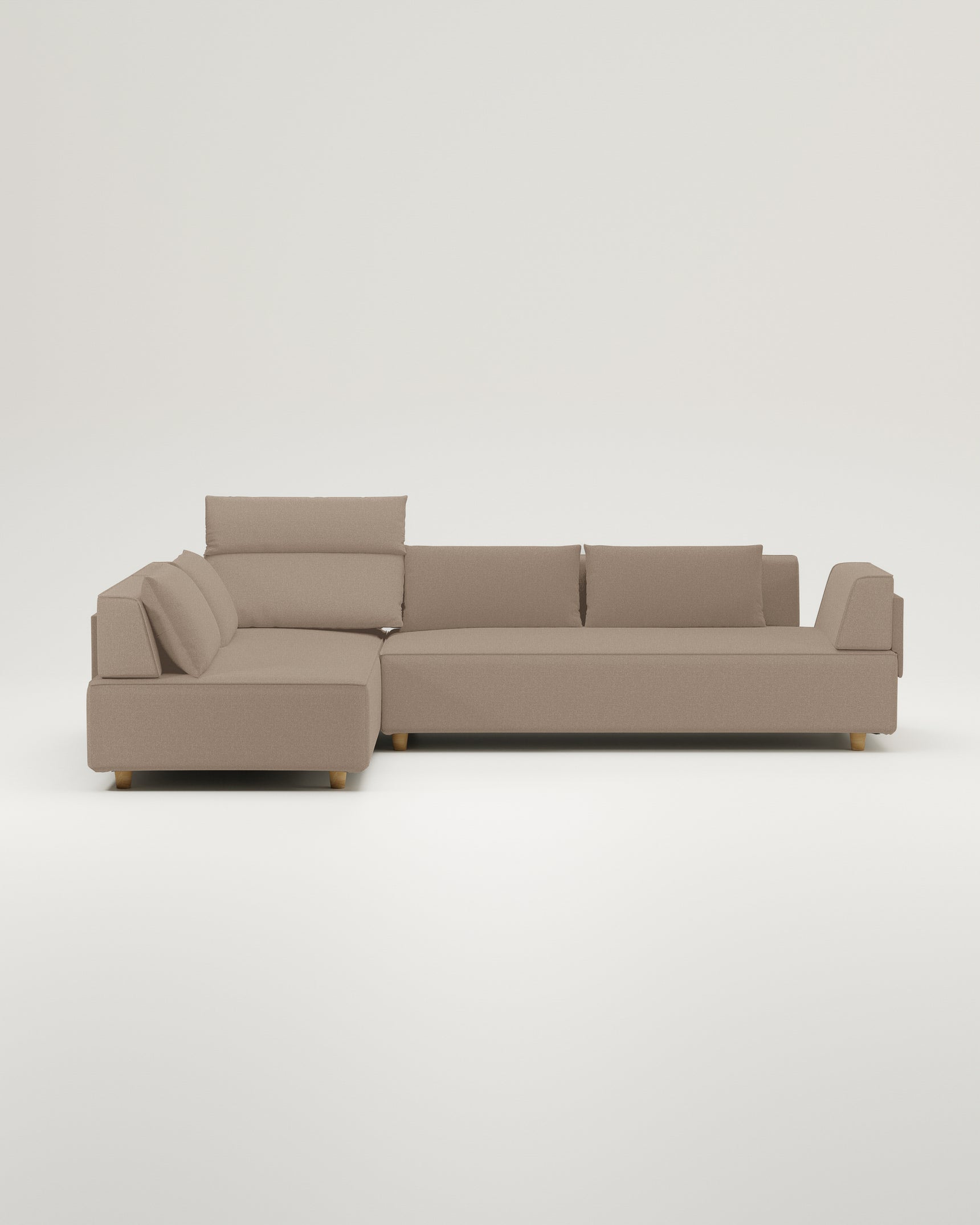 Modulares Sofa Louis 5-Sitzer mit Schlaffunktion - Stoff Nova
