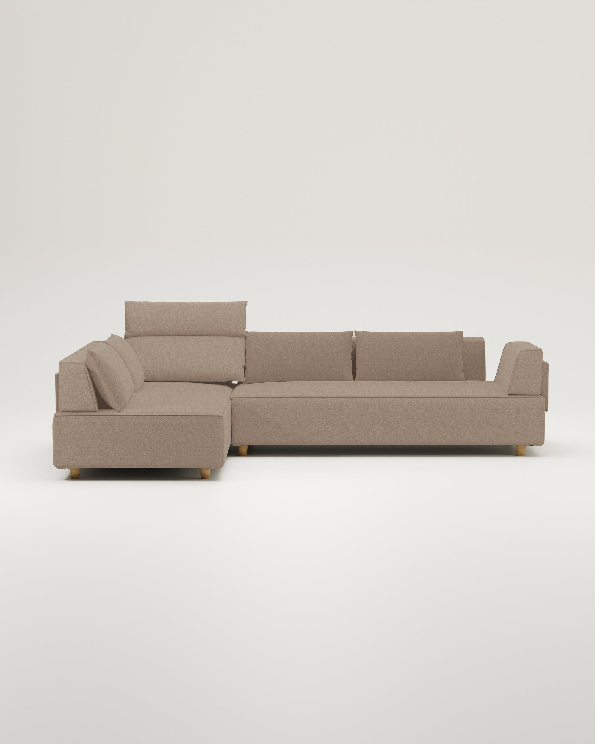 Modulares Sofa Louis 4-Sitzer mit Schlaffunktion - Stoff Nova